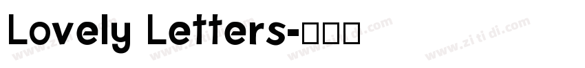 Lovely Letters字体转换